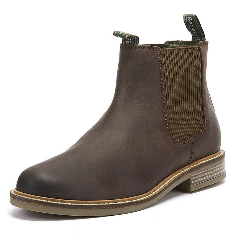 Barbour Farsley Bottes Marron En Cuir Pour Hommes