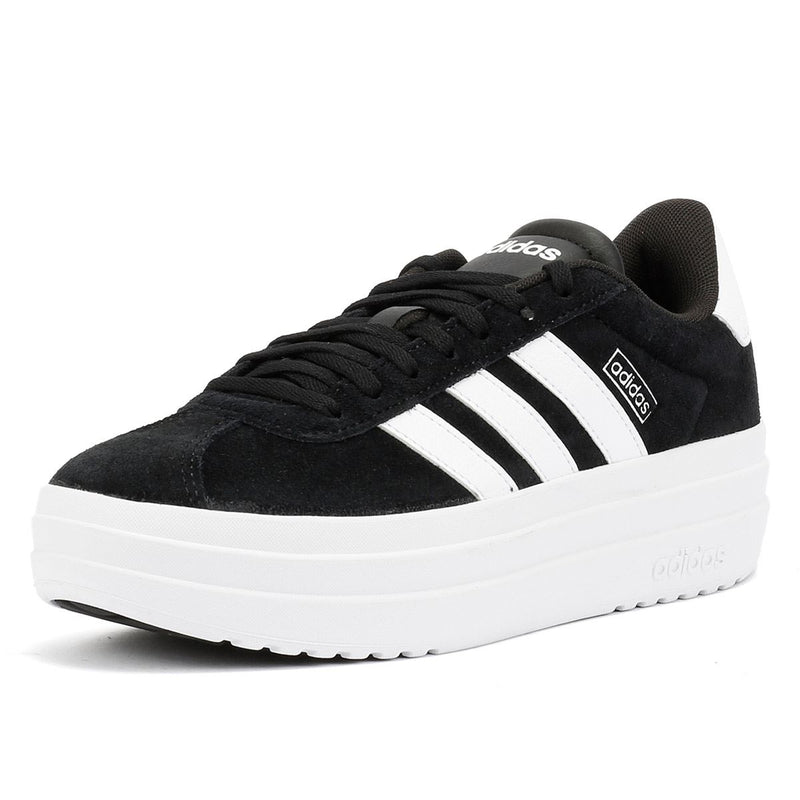 Adidas VL Court Bold Baskets Noires En Cuir Pour Femmes