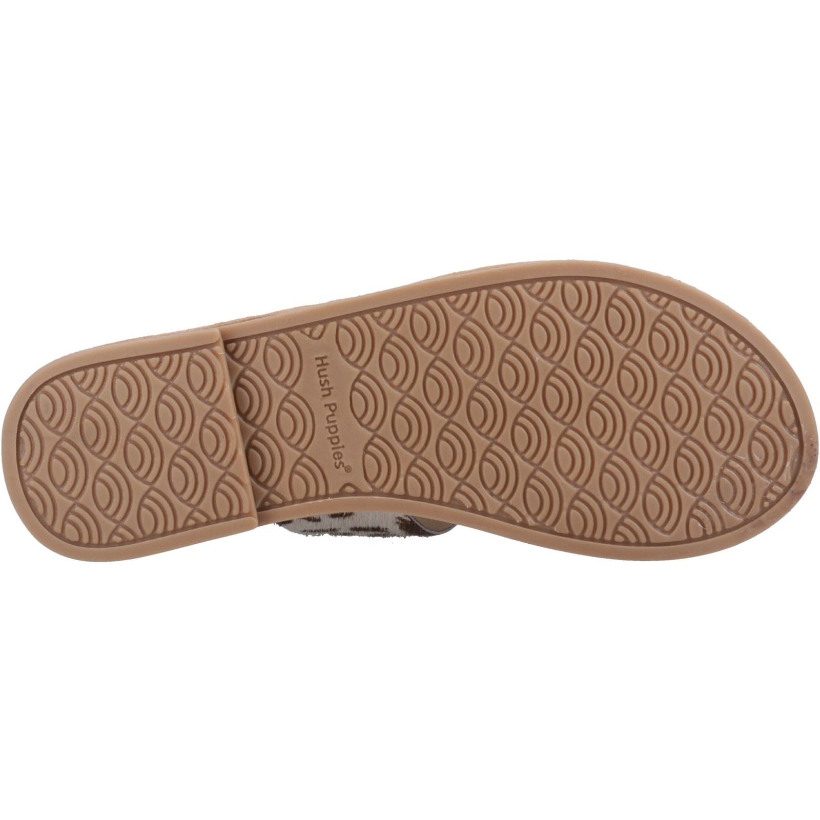 Hush Puppies Helen Slide Sandales De Vache Pour Femmes En Cuir