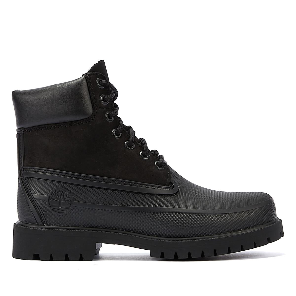 Timberland 6 Inch Rubber Bottes noires pour hommes