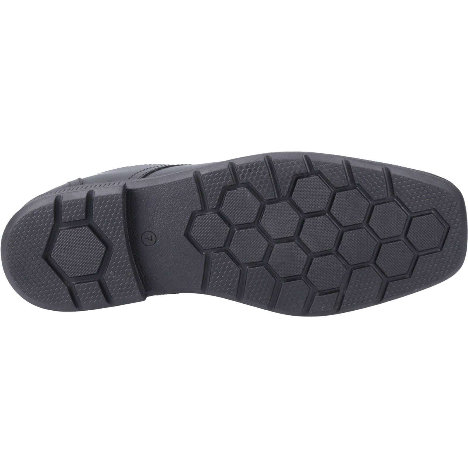 Pod Hornet Chaussures Noires Pour Garçons En Cuir.