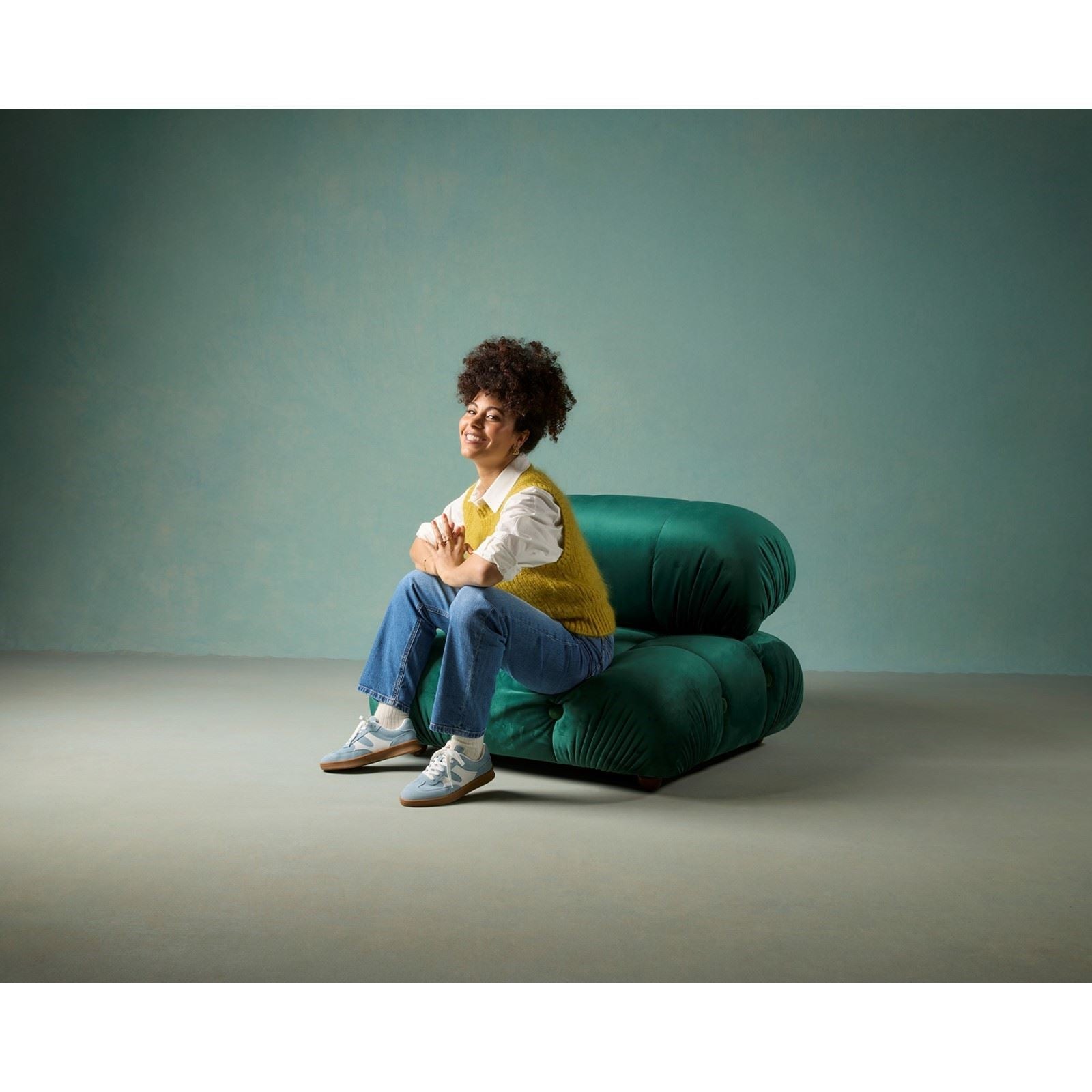 Hush Puppies Maura Baskets Bleues Pour Femmes Suède