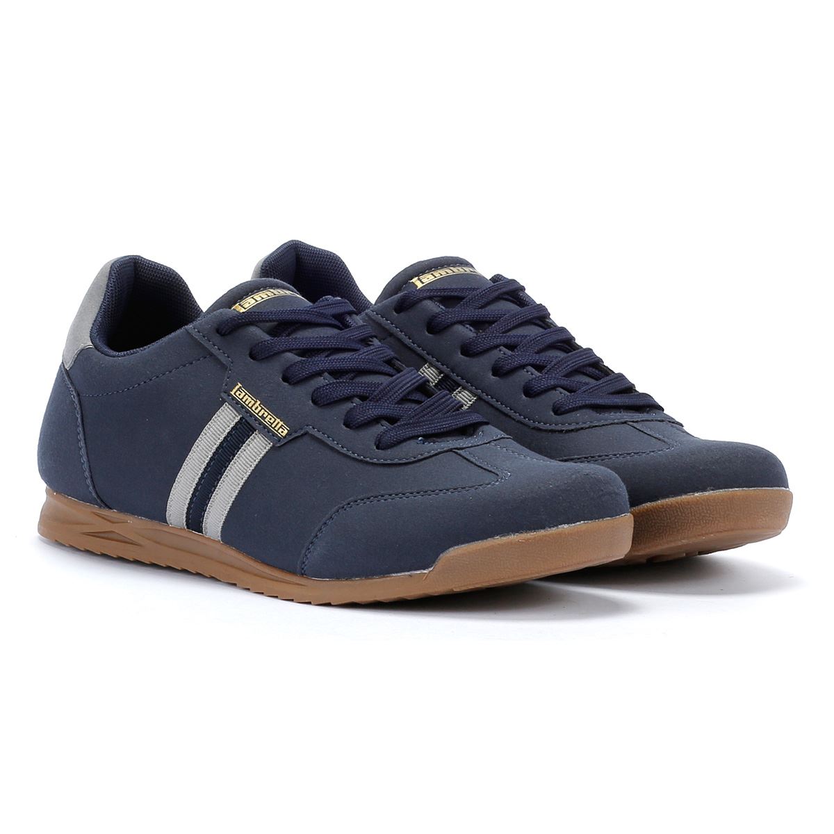 Lambretta Tackle Sneakers Homme Bleu Marine