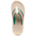 Rocket Dog Spotlight Madison Sandales Pour Femmes En Coton Vert/Multicolore