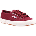 Superga 2750 Cotu Classic Baskets Pour Femmes En Bordeaux Foncé 100% Coton