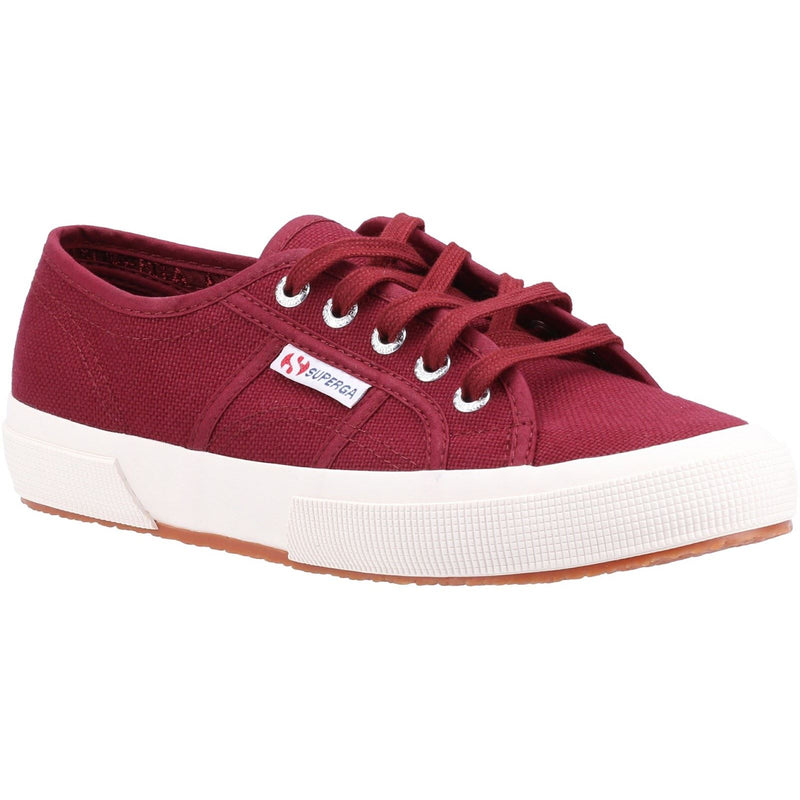 Superga 2750 Cotu Classic Baskets Pour Femmes En Bordeaux Foncé 100% Coton