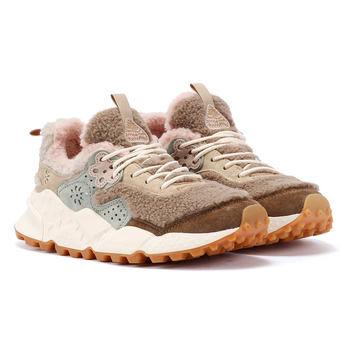 Flower Mountain Kotetsu Teddy Baskets Beige Pour Femmes En Mélange De Laine