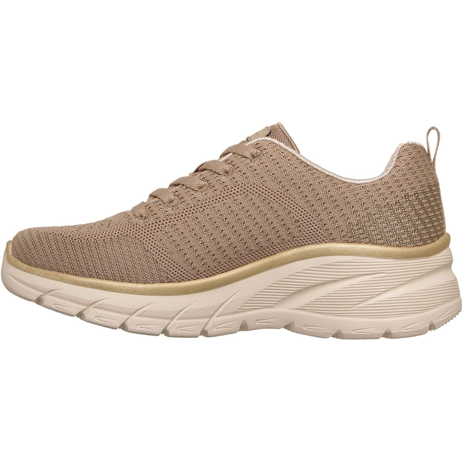 Skechers Fashion Fit 2.0 Baskets Femmes En Polyester Taupe/Or