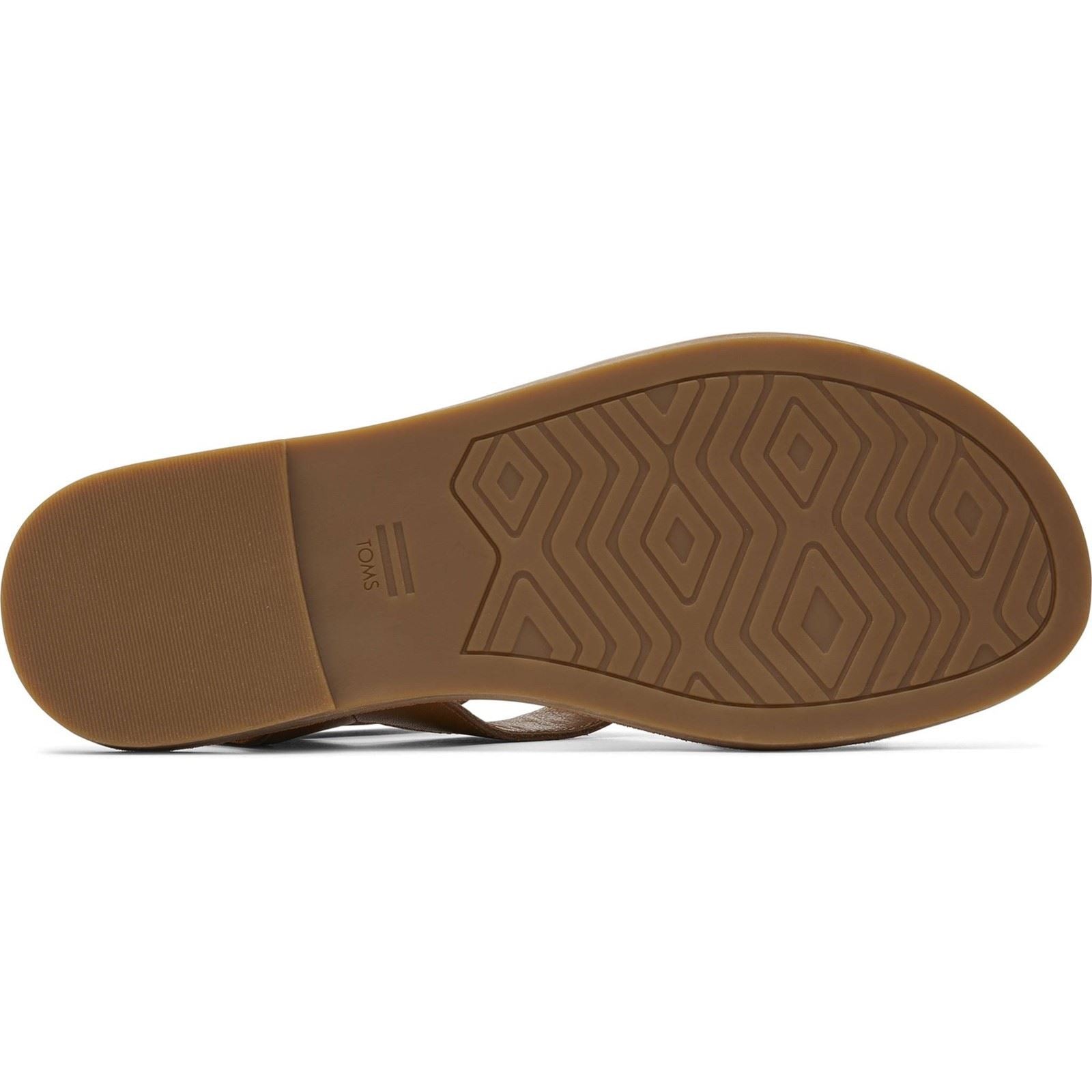 TOMS Sloane Sandales Compensées En Cuir Pour Femmes Tan