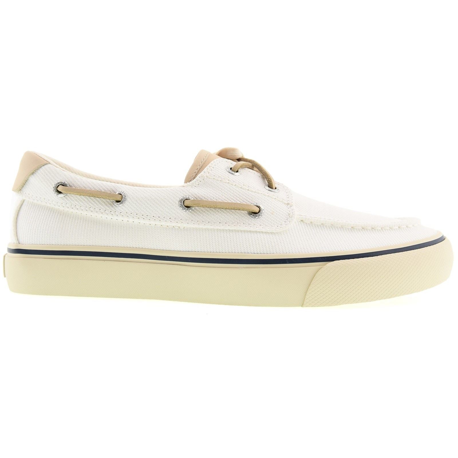 Sperry Helm 2-Eye Bateau En Toile Pour Homme Blancs