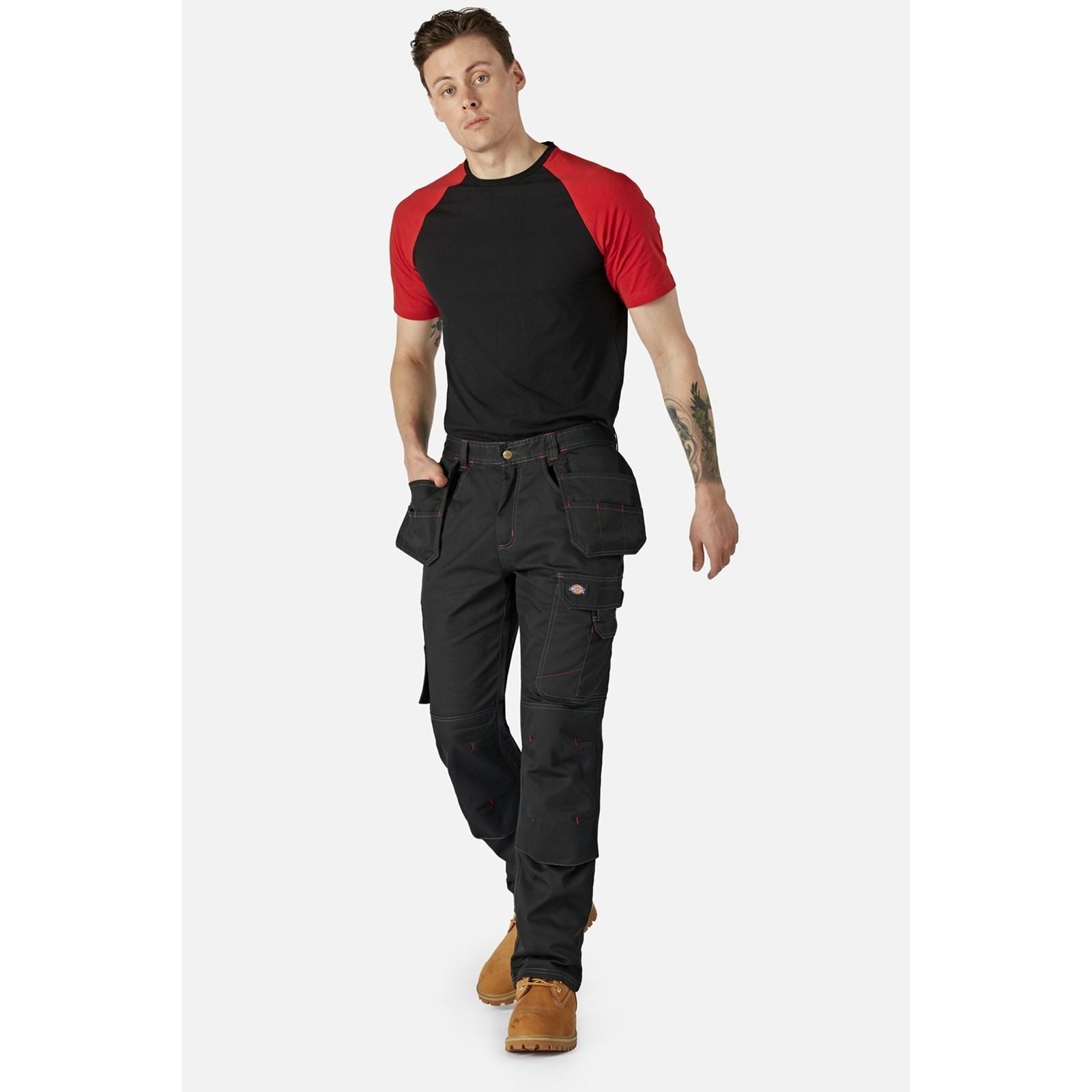 Dickies Redhawk Pro Pantalons De Plein Air Pour Hommes En Polyester Noirs