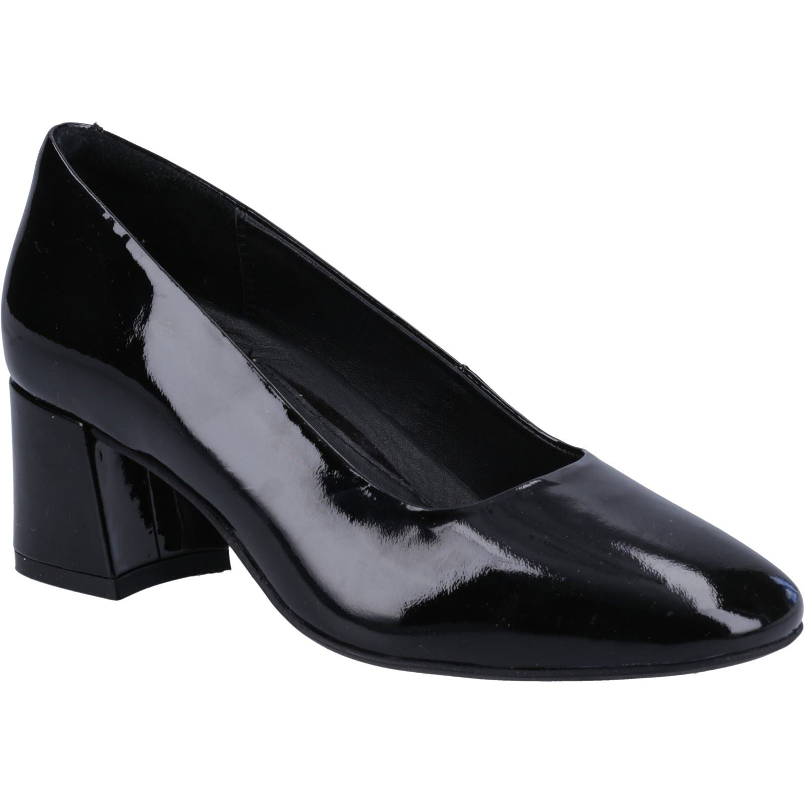 Hush Puppies Alicia Talons Hauts Noirs Pour Femmes En Cuir