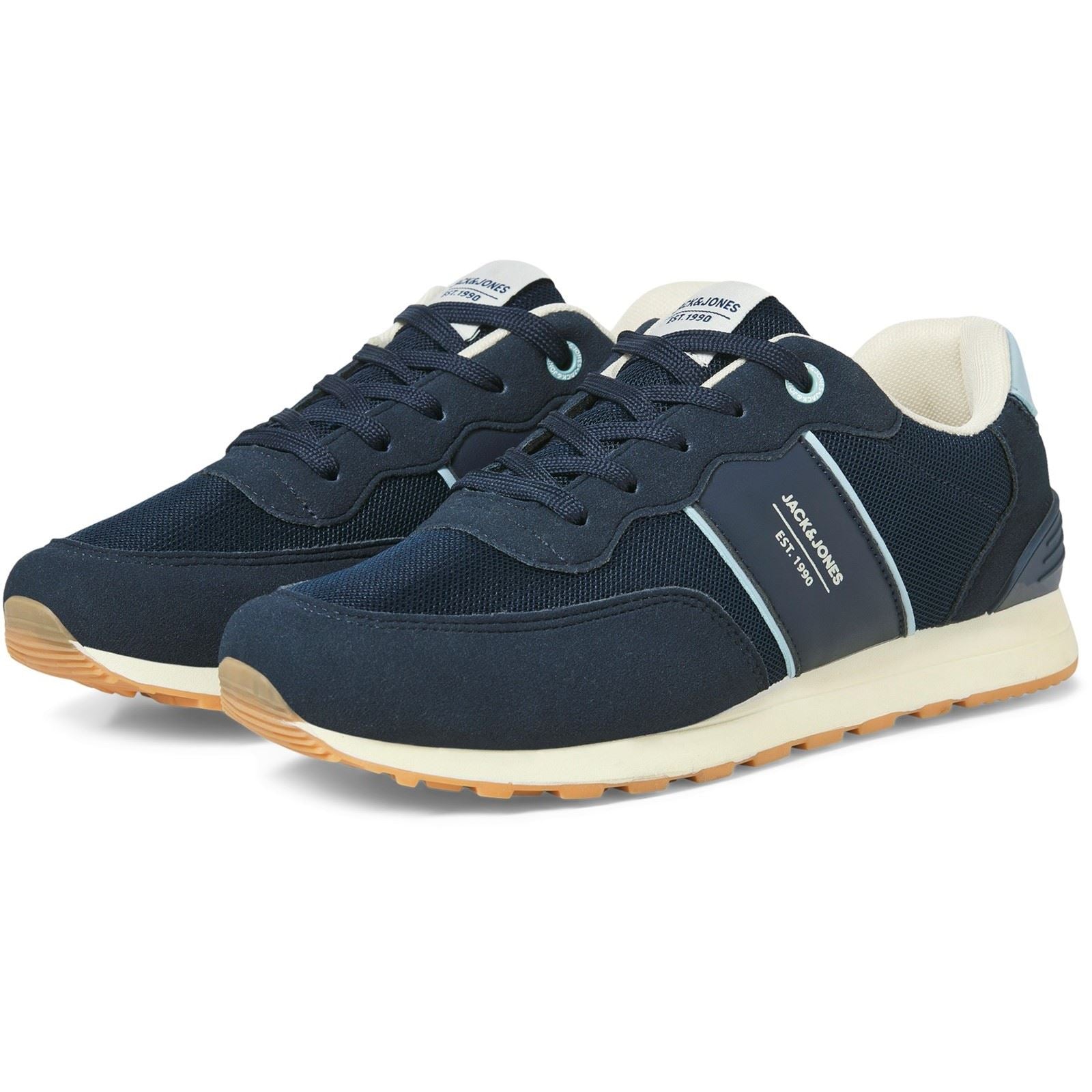 Jack & Jones Spirit Runner Blazer En Polyuréthane Pour Homme/baskets Glacier Ice En Couleur Bleu Marine