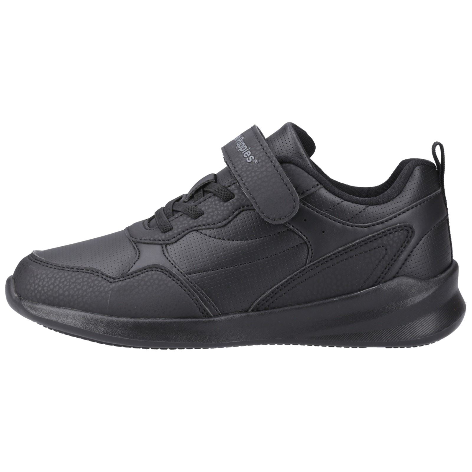 Hush Puppies Marling Bungee Lace Senior Chaussures En Polyuréthane Noires