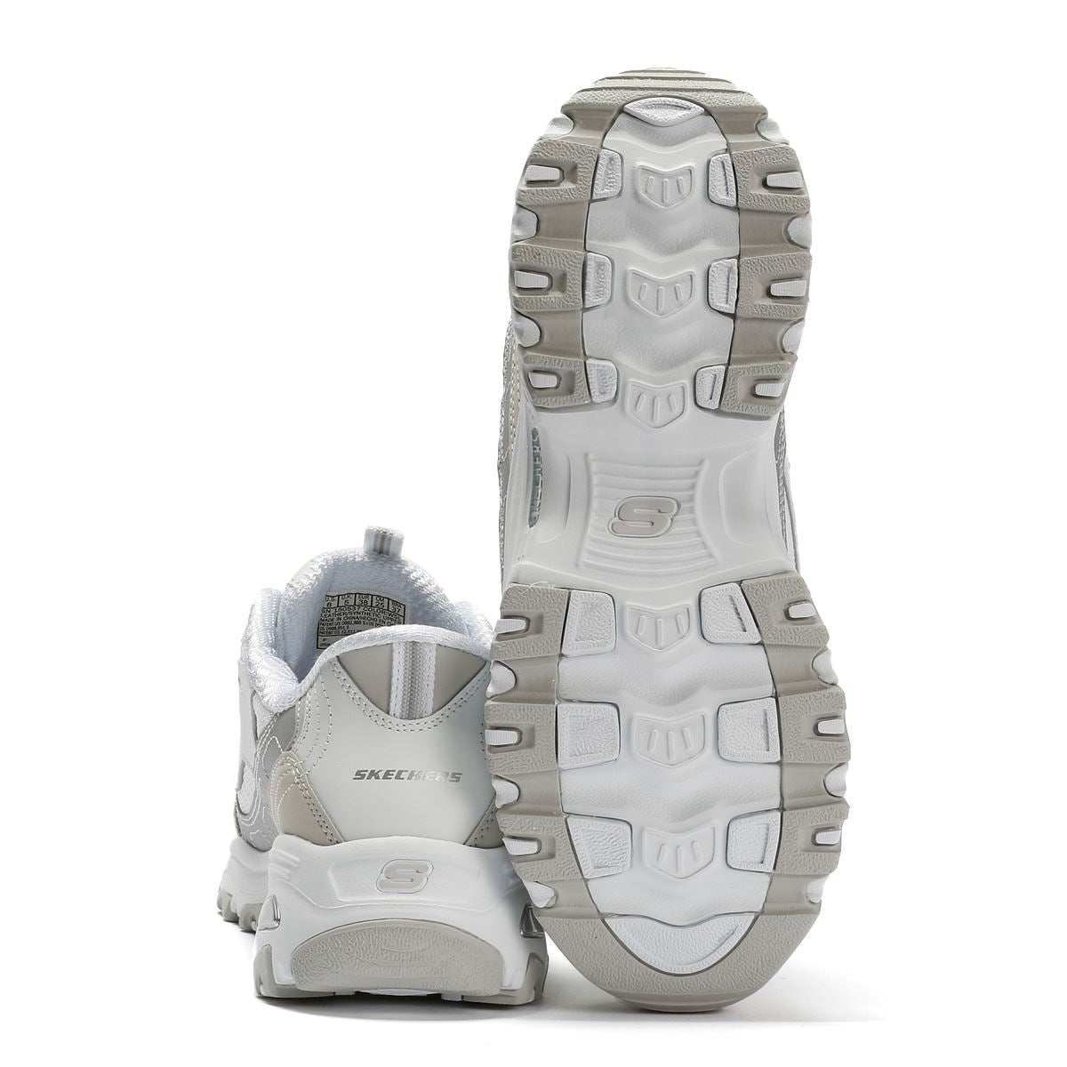 Skechers Slip-Ins D'Lites Smooth Baskets Blanches Pour Femmes