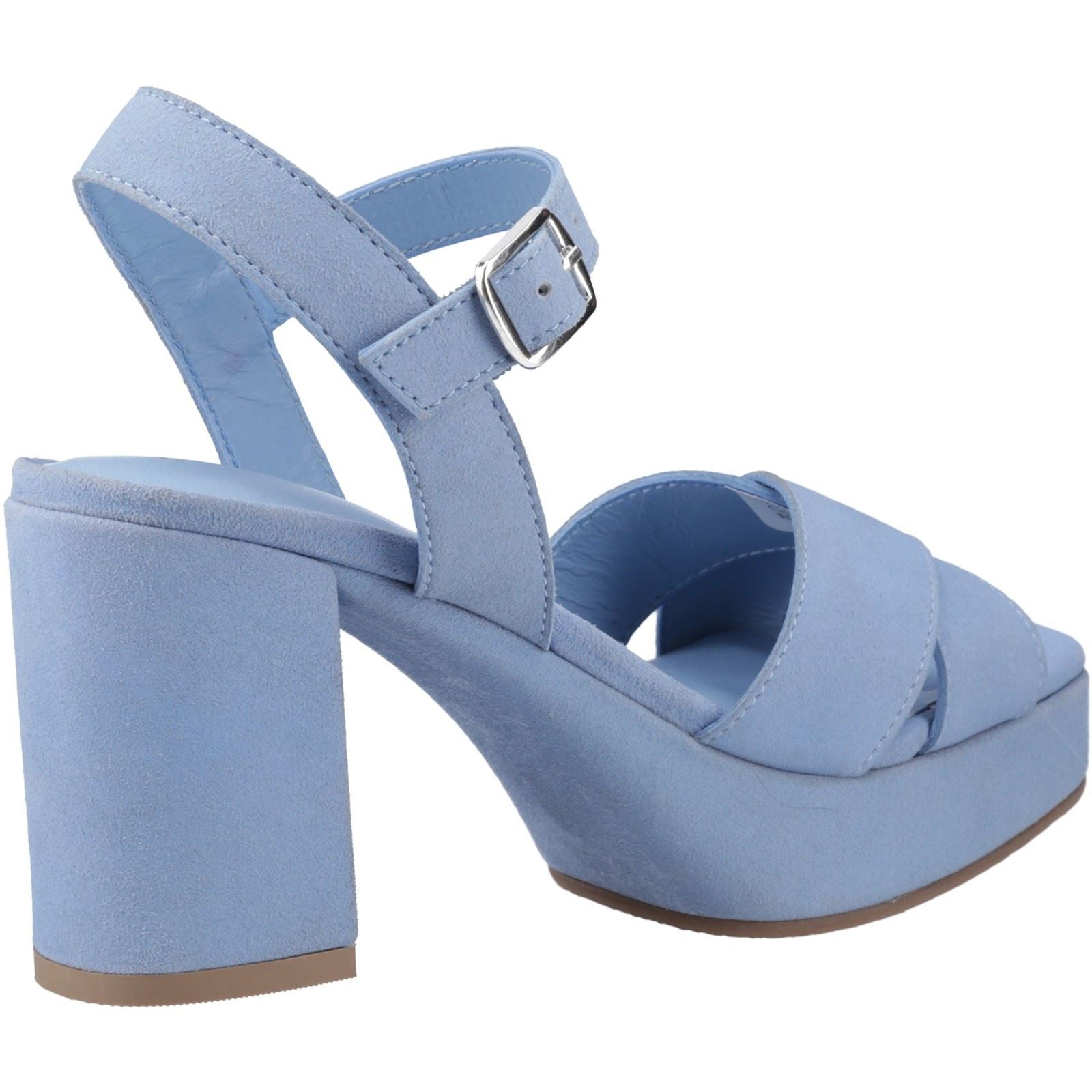 Hush Puppies Ophelia Sandales Bleues Pour Femmes En Suède