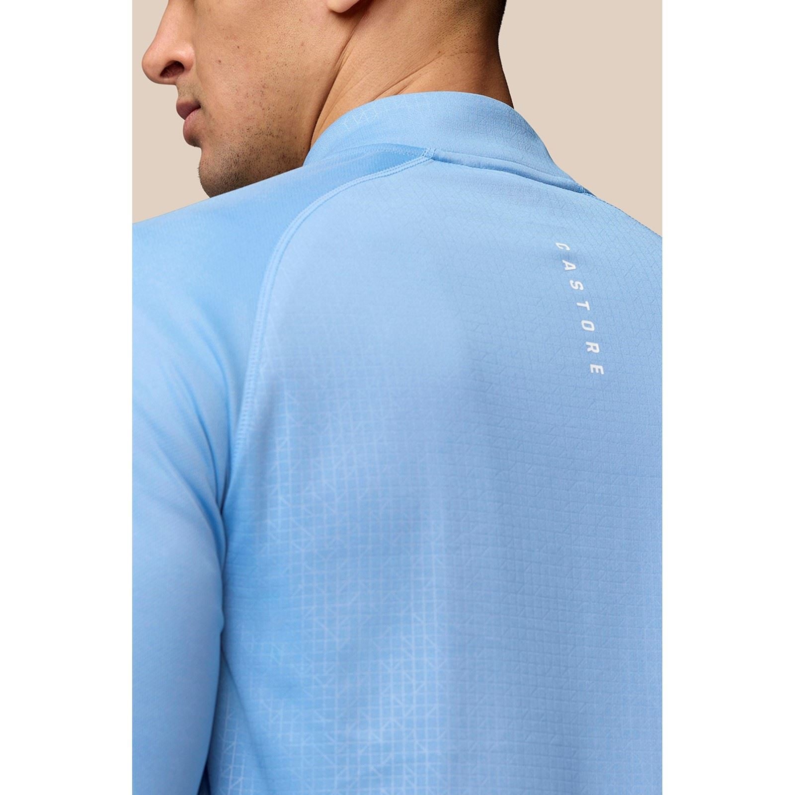 Castore Adapt 1/4 Zip Top T-Shirts De Sport Actifs Pour Hommes En Polyester Noir