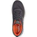 Skechers Go Walk Arch Fit 2.0 Idyllic Sneakers En Toile Pour Hommes, Couleur Charbon/Orange