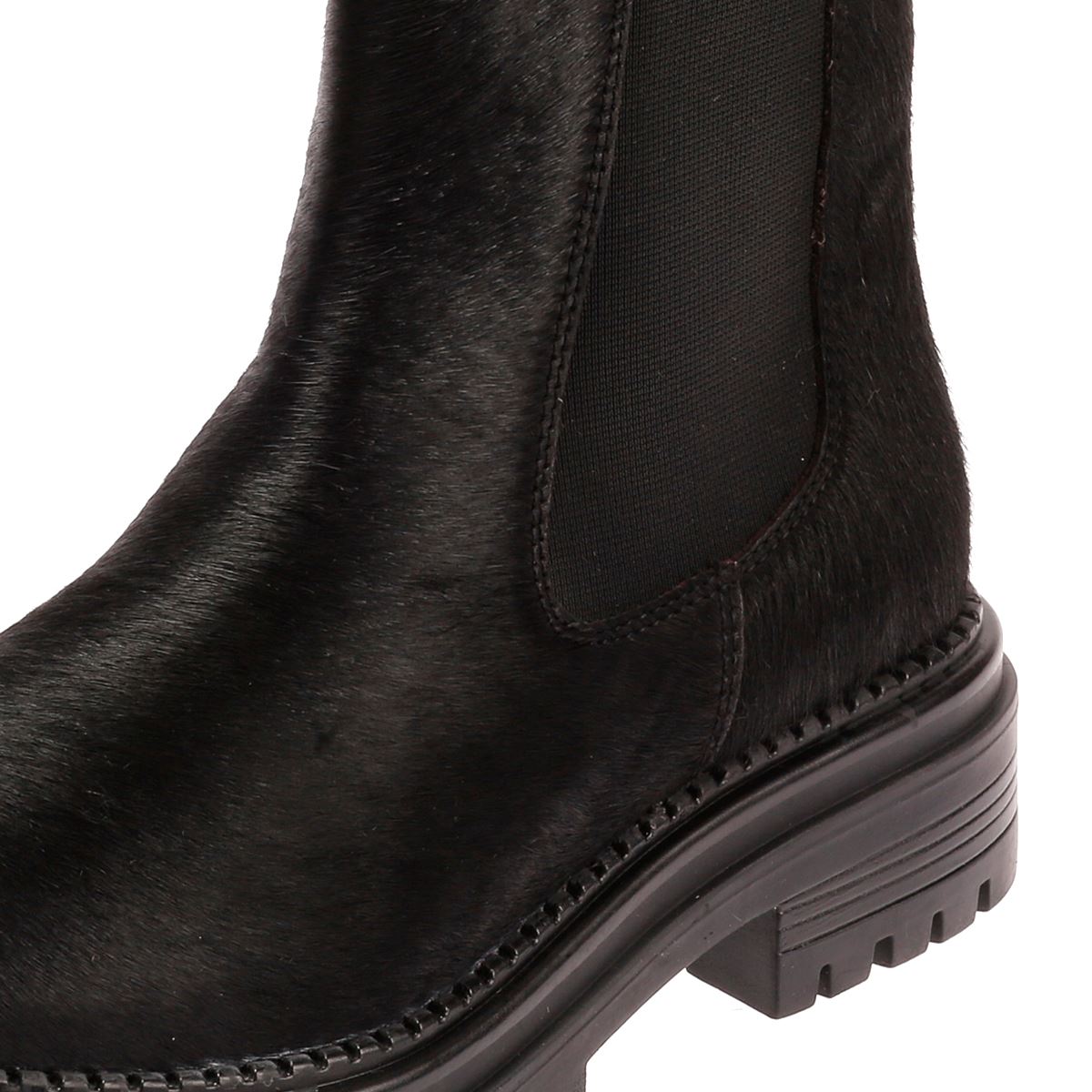Osprey London The Hampton Chelsea Bottes Noires En Cuir Pour Femmes