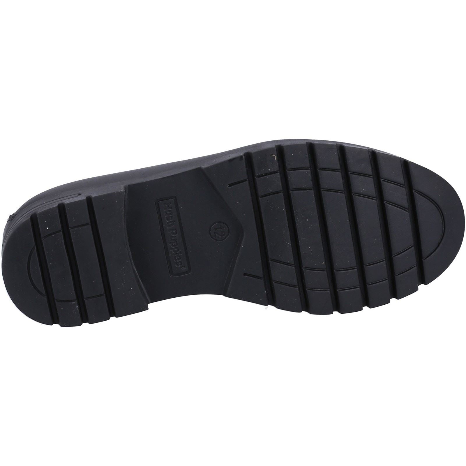Hush Puppies Hazel Loafer SNR Chaussures Plates Noires Pour Filles En Cuir