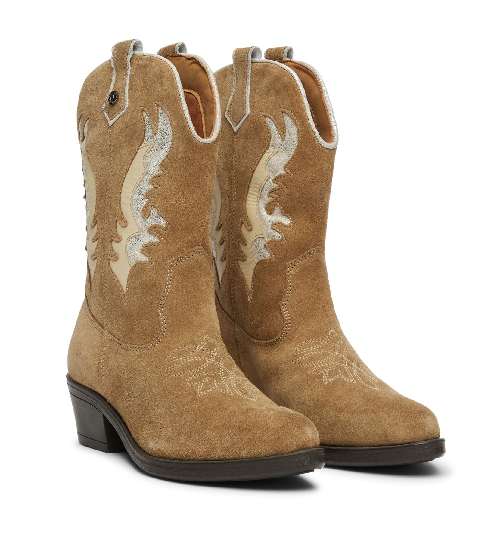 Osprey London The Louisville Bottes Beiges Pour Femmes En Suède