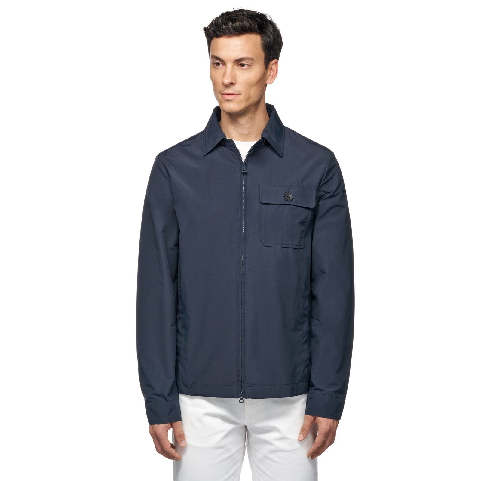Geox M VINCIT Veste Bleue Pour Homme