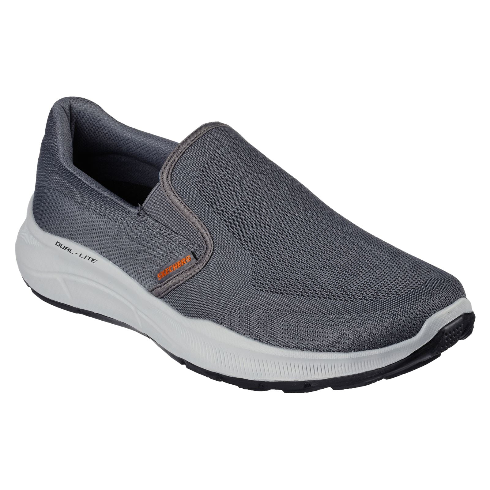 Skechers Equalizer 5.0 Grand Legacy Baskets Pour Homme En Toile De Couleur Anthracite