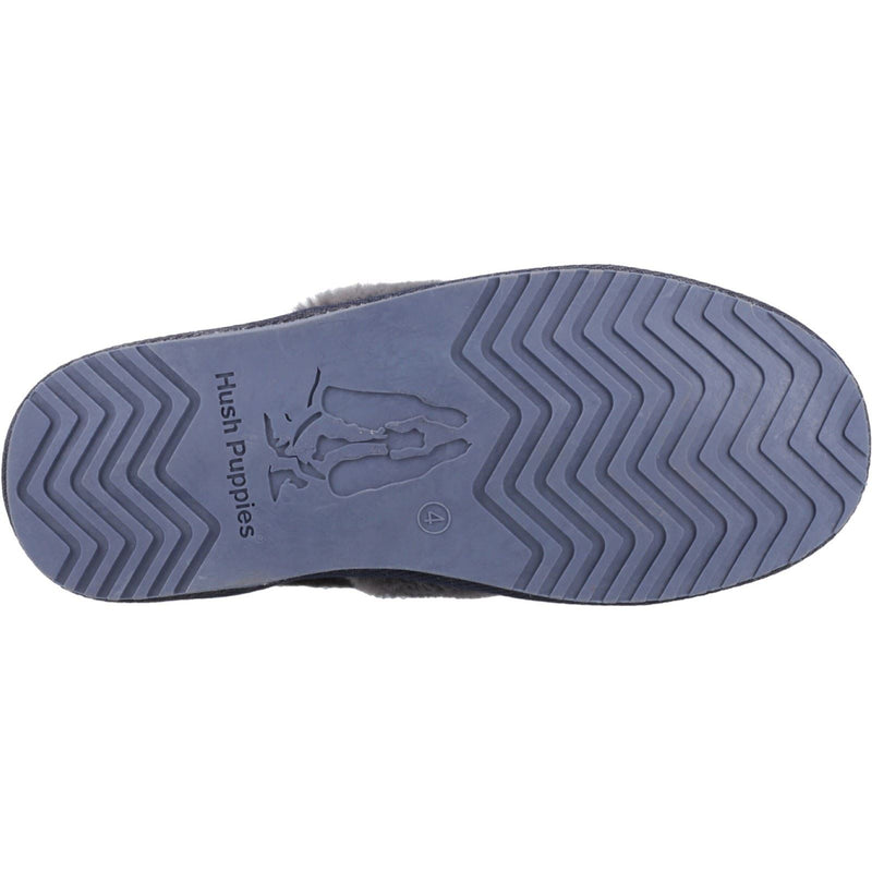 Hush Puppies Ariel Chaussons Pour Femme En Suède Marine