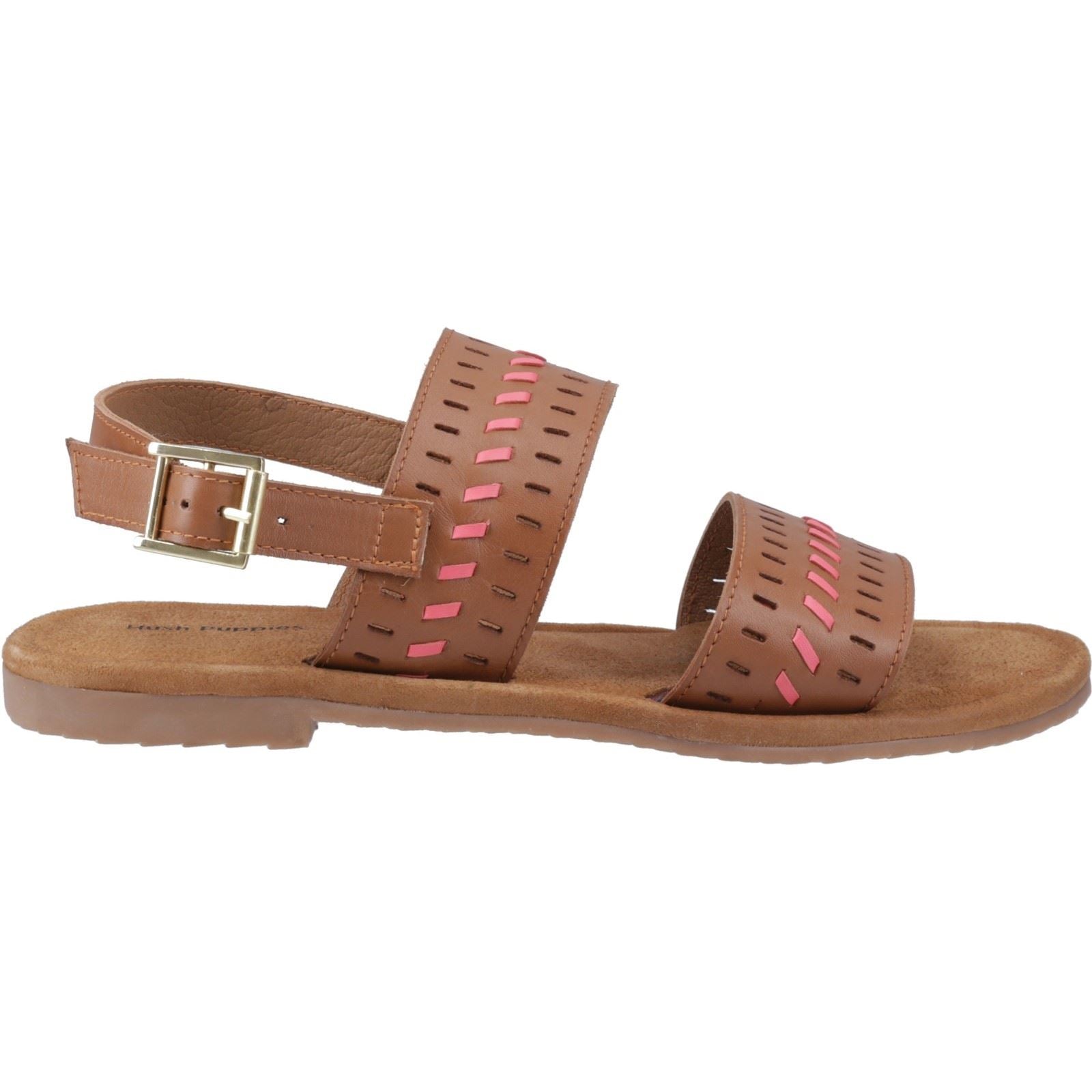 Hush Puppies Hadley Sandales En Cuir Pour Femme Couleur Tan