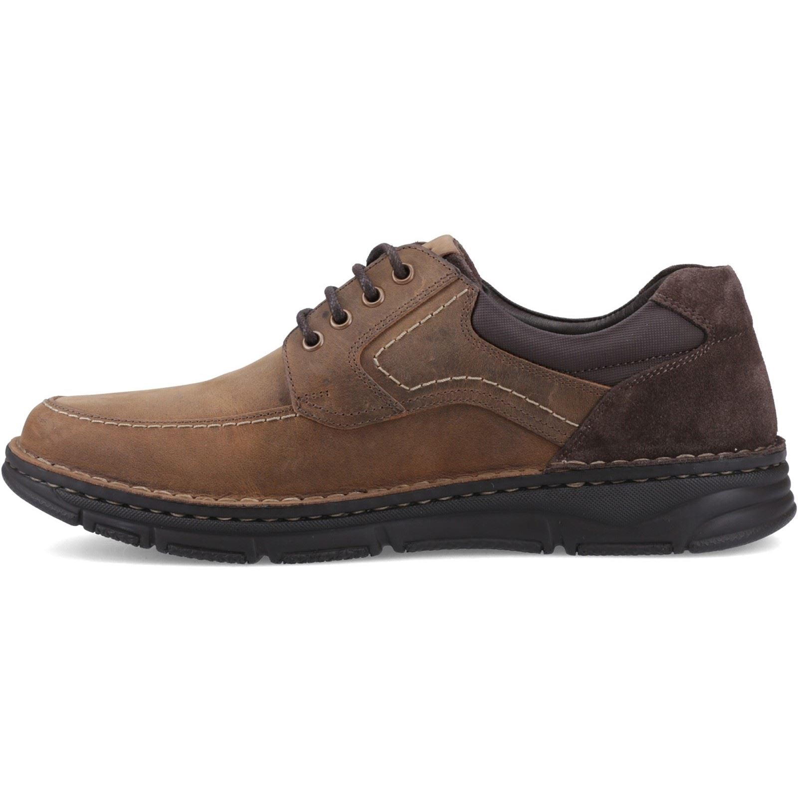Hush Puppies Franklin Lace Up Shoe Mocassins En Cuir Pour Hommes En Tan