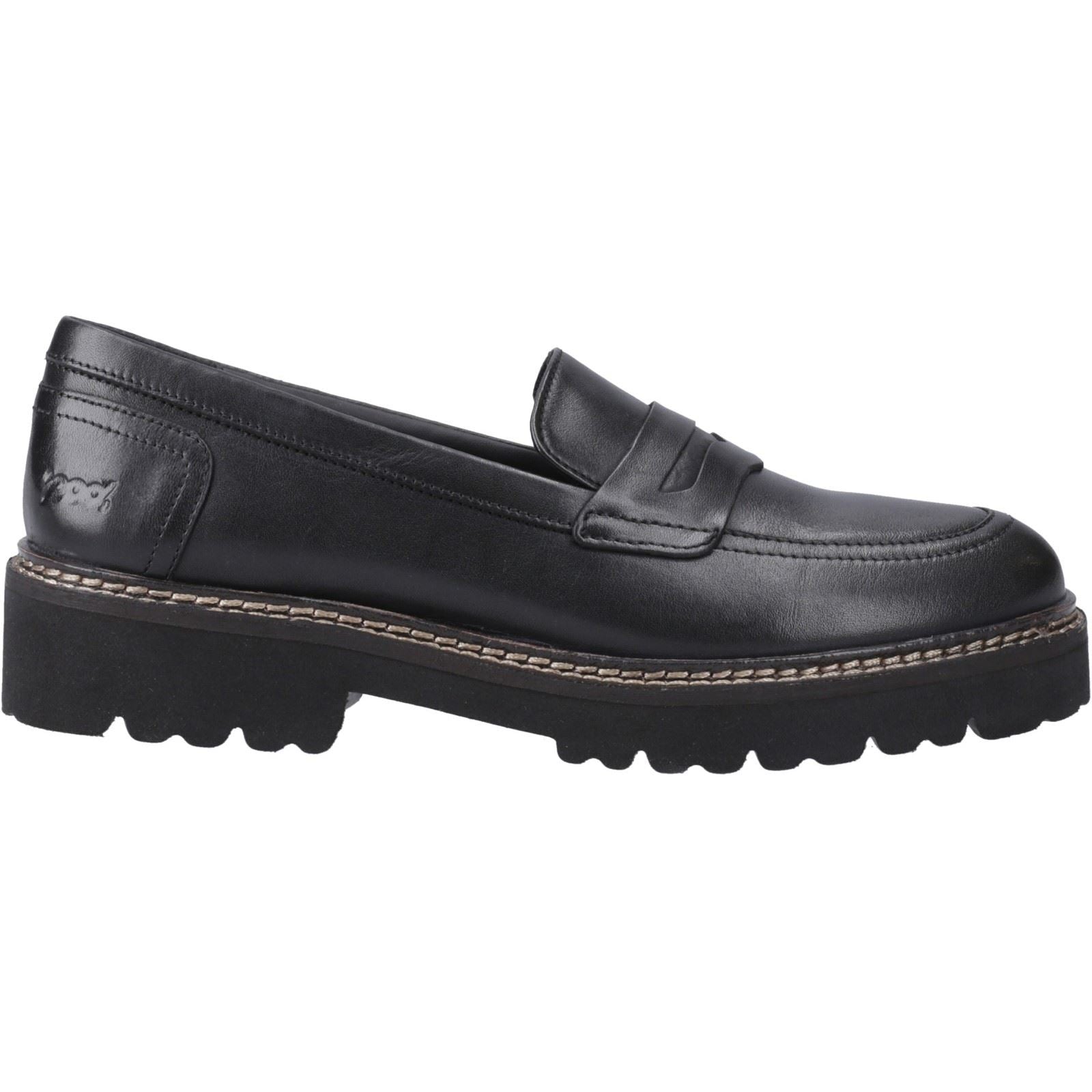 Pod Kenny Mocassins En Cuir Noirs Pour Femmes