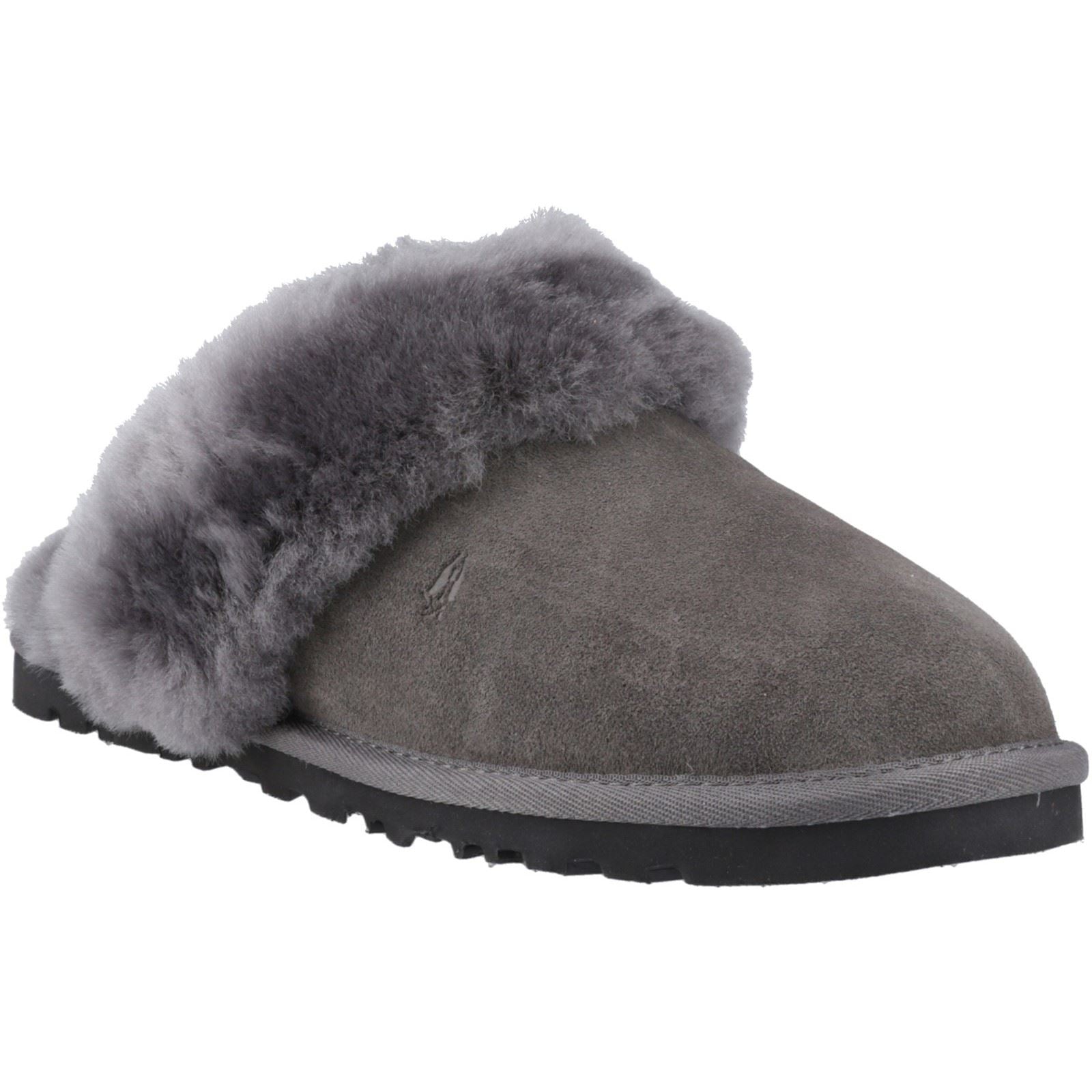 Hush Puppies Samantha Chaussons Gris Pour Femmes En Suède