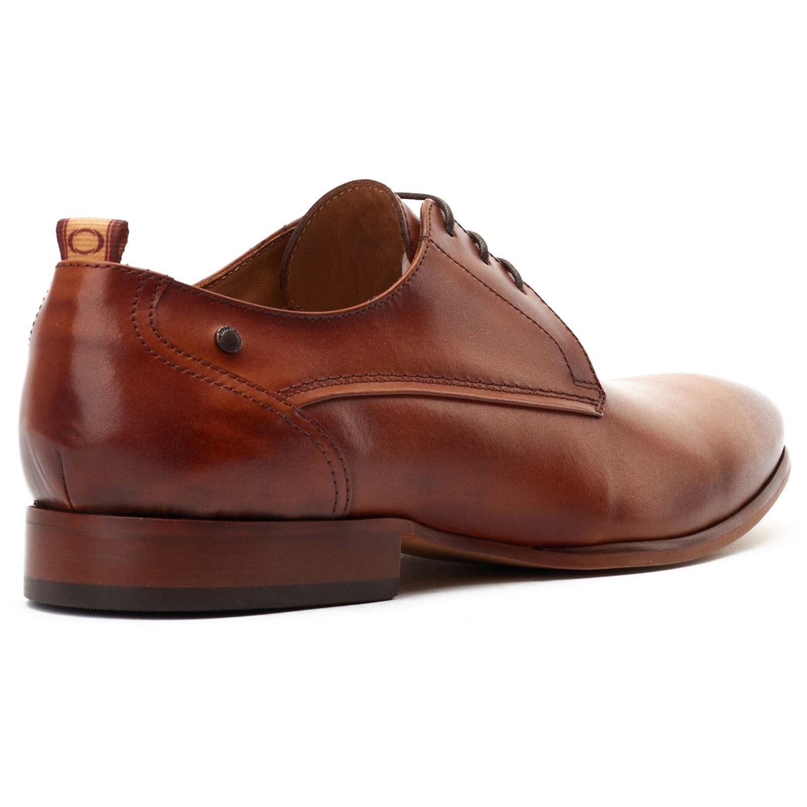 Base London Gambino Lace Up Chaussures En Cuir Pour Hommes En Tan Brûlé À Lacets