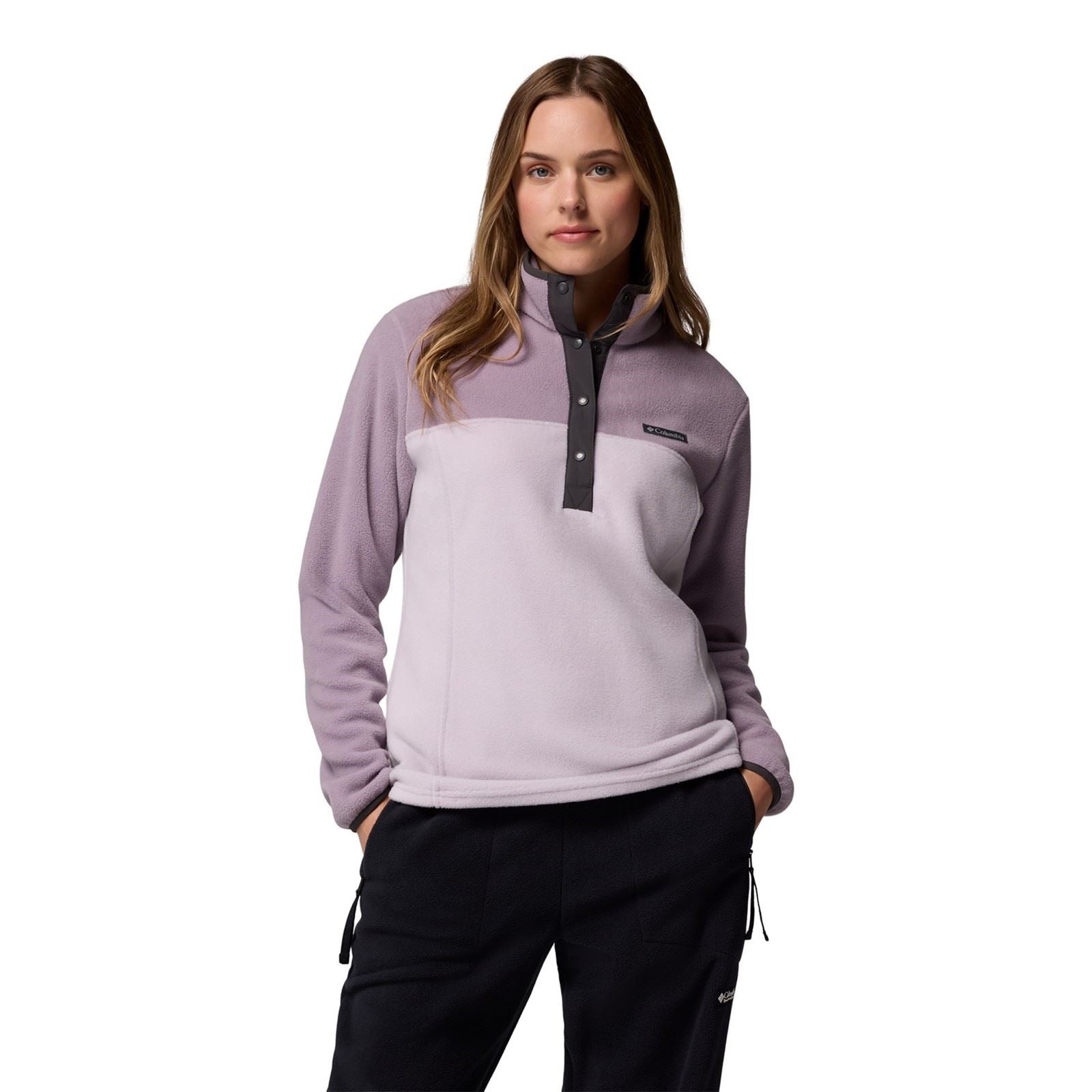 Columbia Benton Springs 1/2 Snap Pull Over II Pull Violet En Polyester Pour Femme