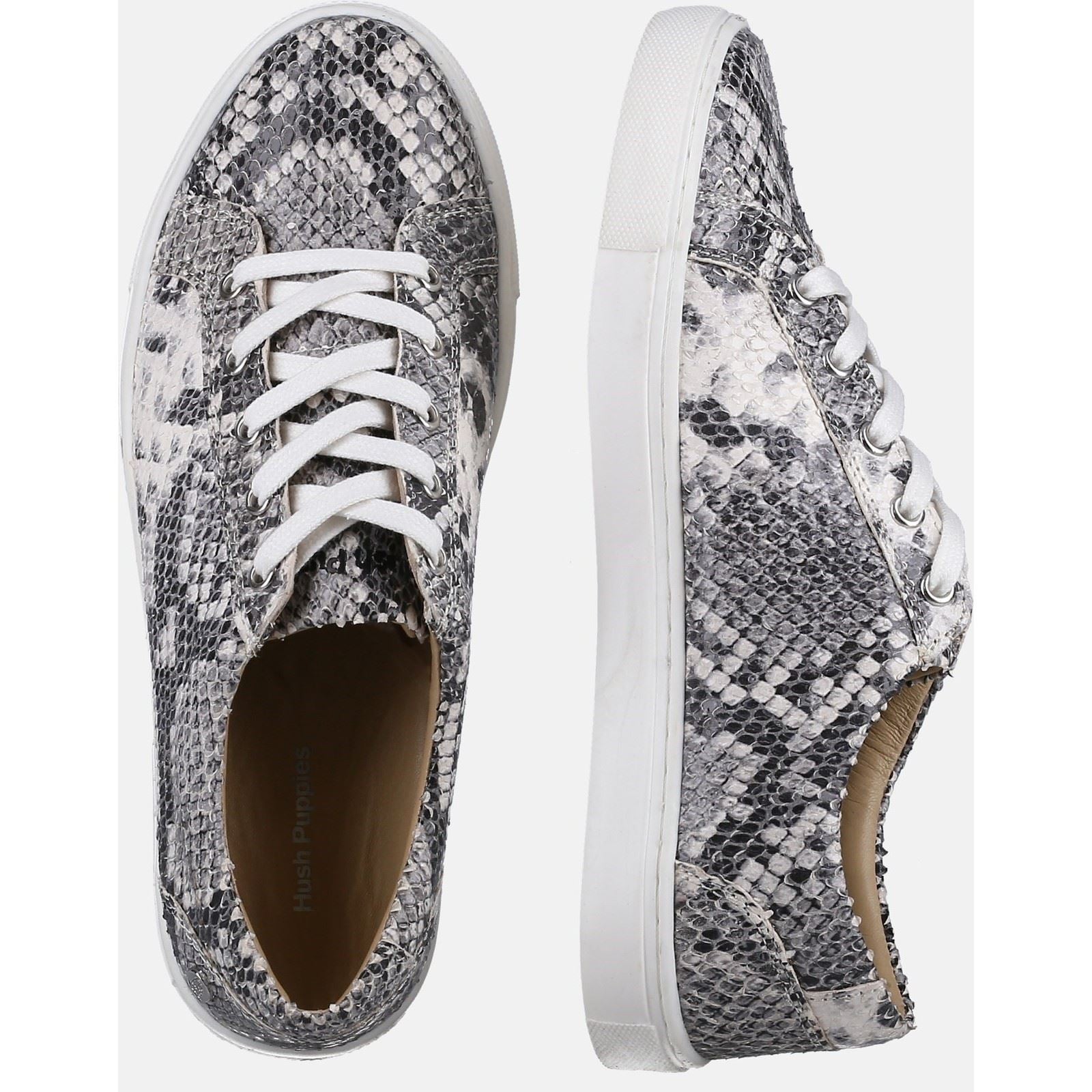 Hush Puppies Tessa Baskets En Python Pour Femmes En Daim