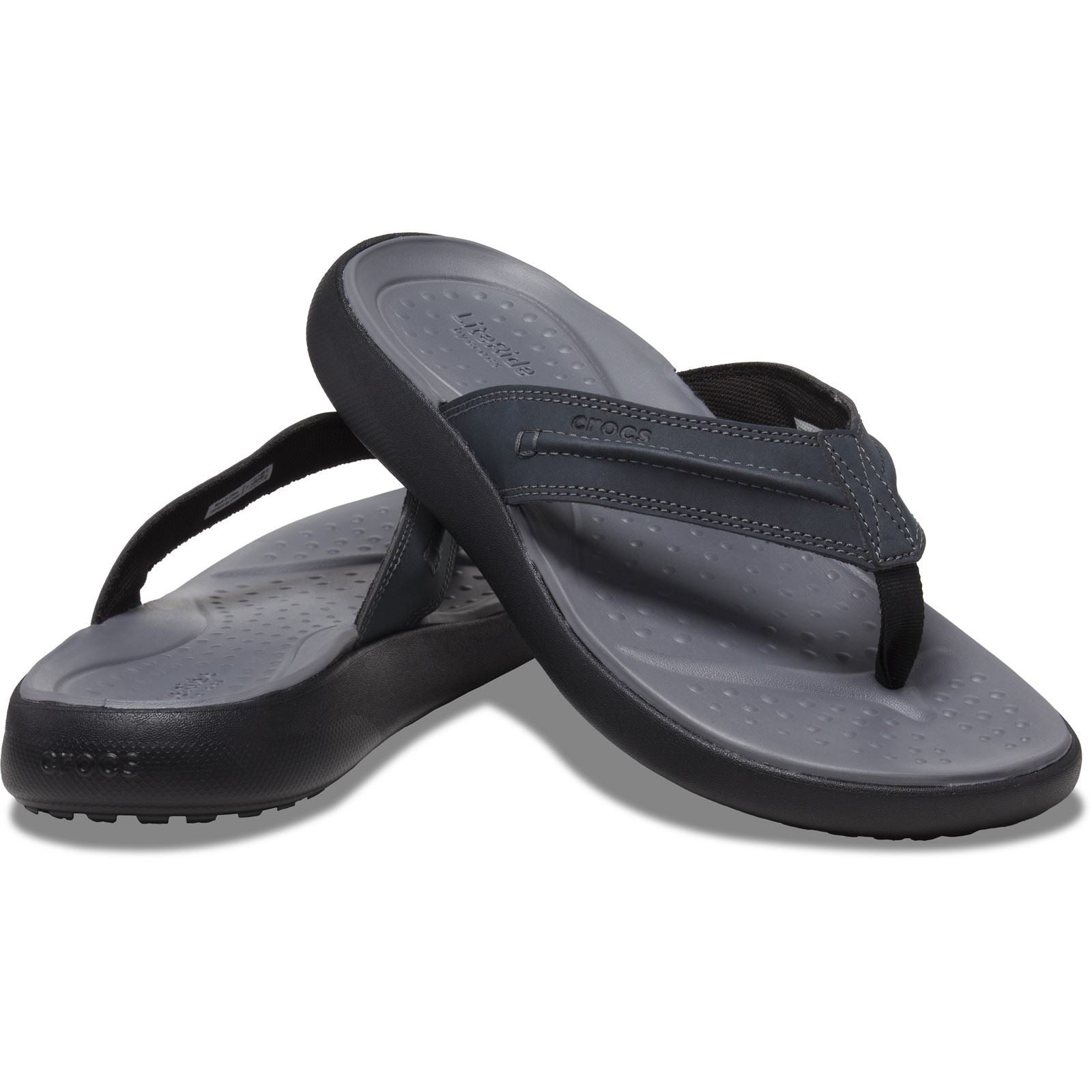 Crocs Yukon Vista II Tongs Noires Pour Homme En Polyuréthane
