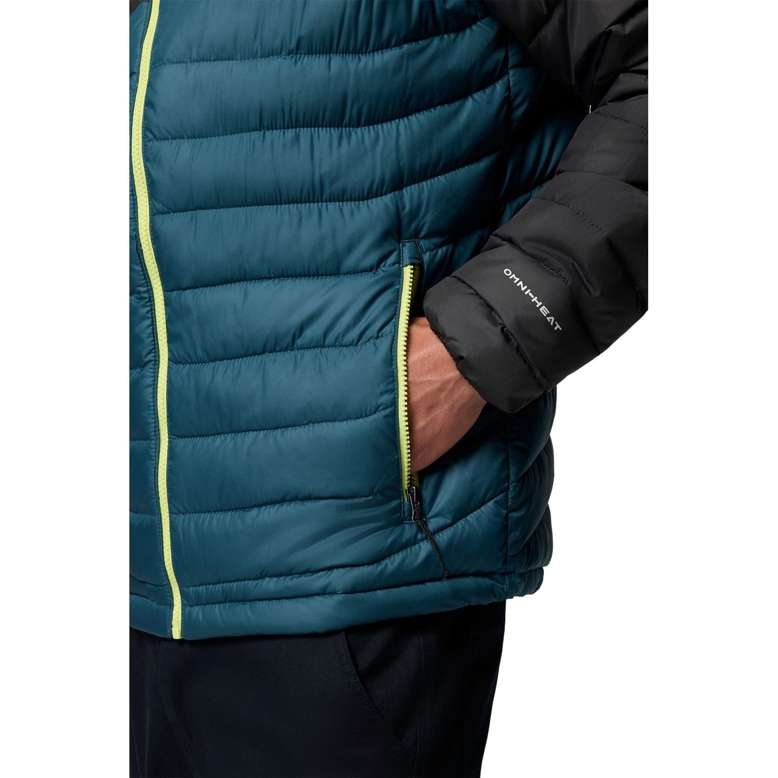 Columbia Powder Lite II Hooded Jacket Veste En Duvet Bleue Pour Homme