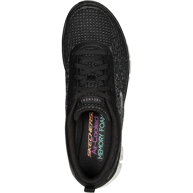 Skechers Glide-Step Head Start Sneakers Noires Pour Femmes En Textile