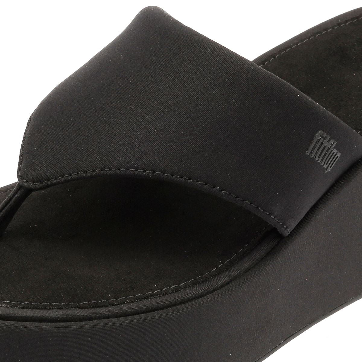 FitFlop Platfforms Wedge Sandales Noires Pour Femmes