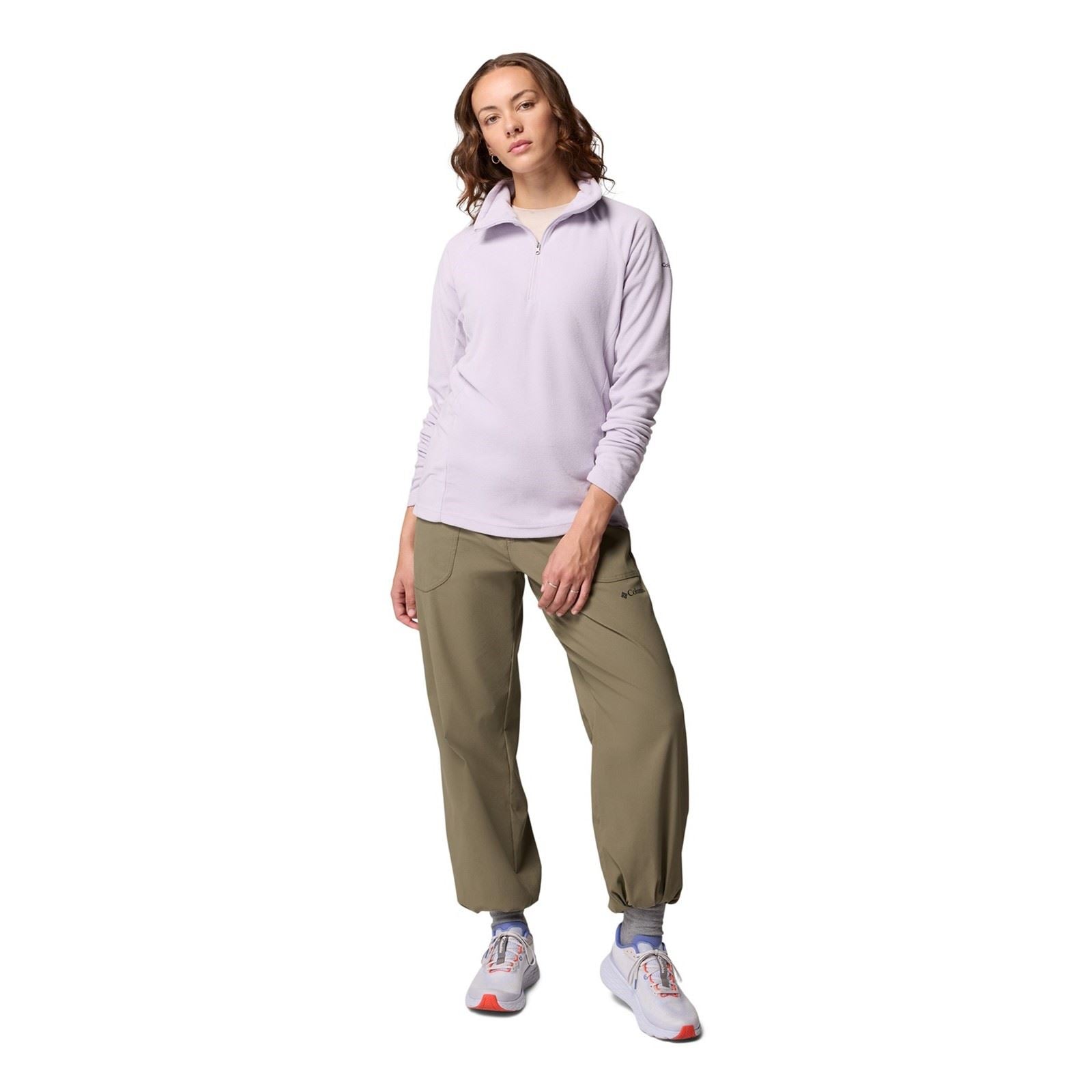 Columbia Glacial IV 1/2 Zip Vestes Polaires Pour Femmes En Violet