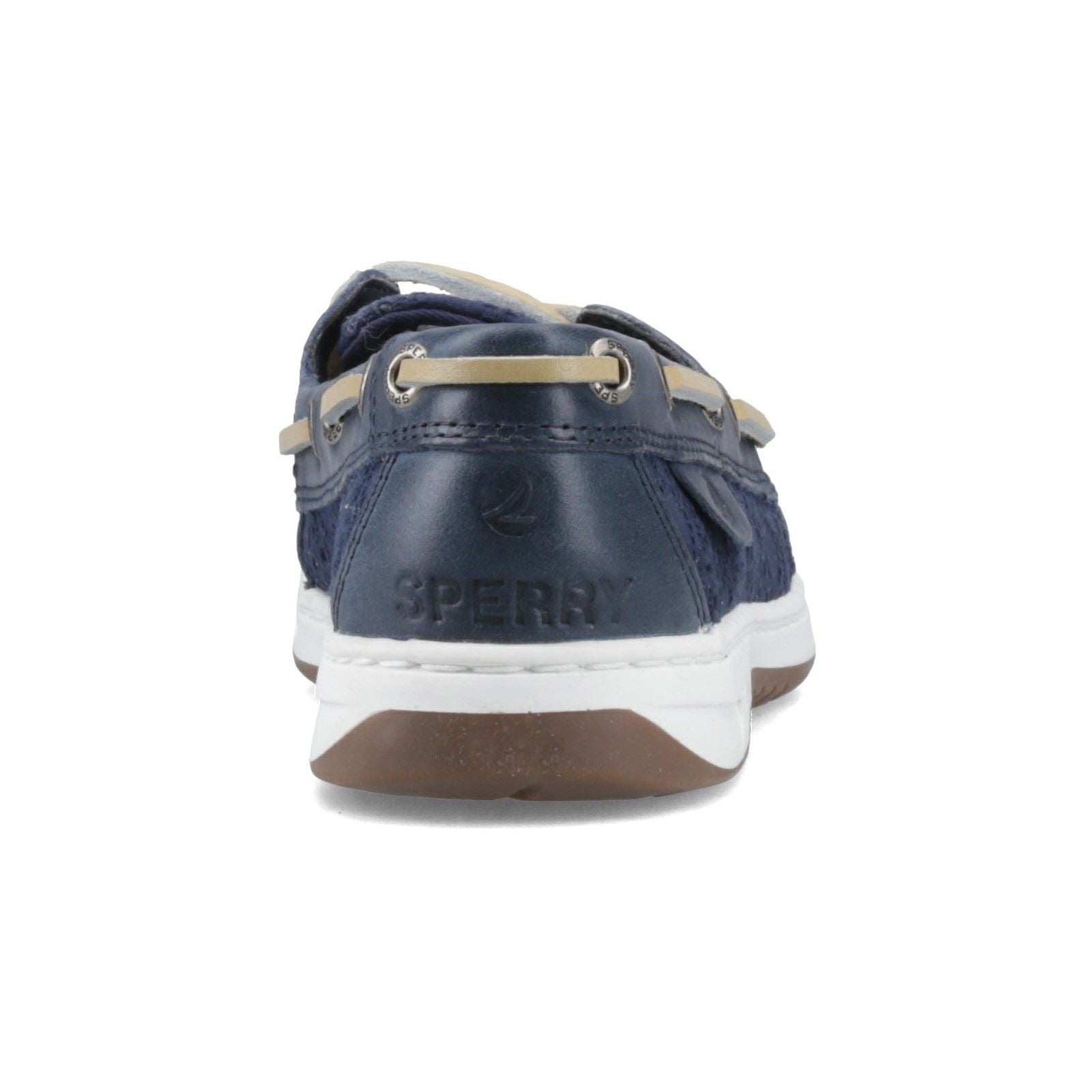 Sperry Angelfish Chaussures Bateau En Cuir Et Coton Pour Femme En Bleu Marine