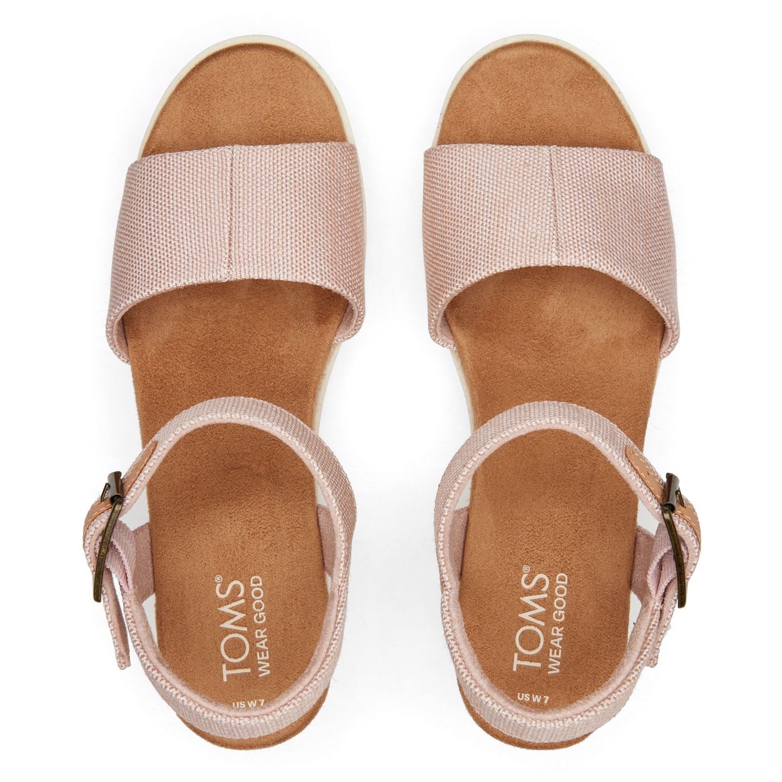 TOMS Diana Compensées Roses Ballet Pour Femmes