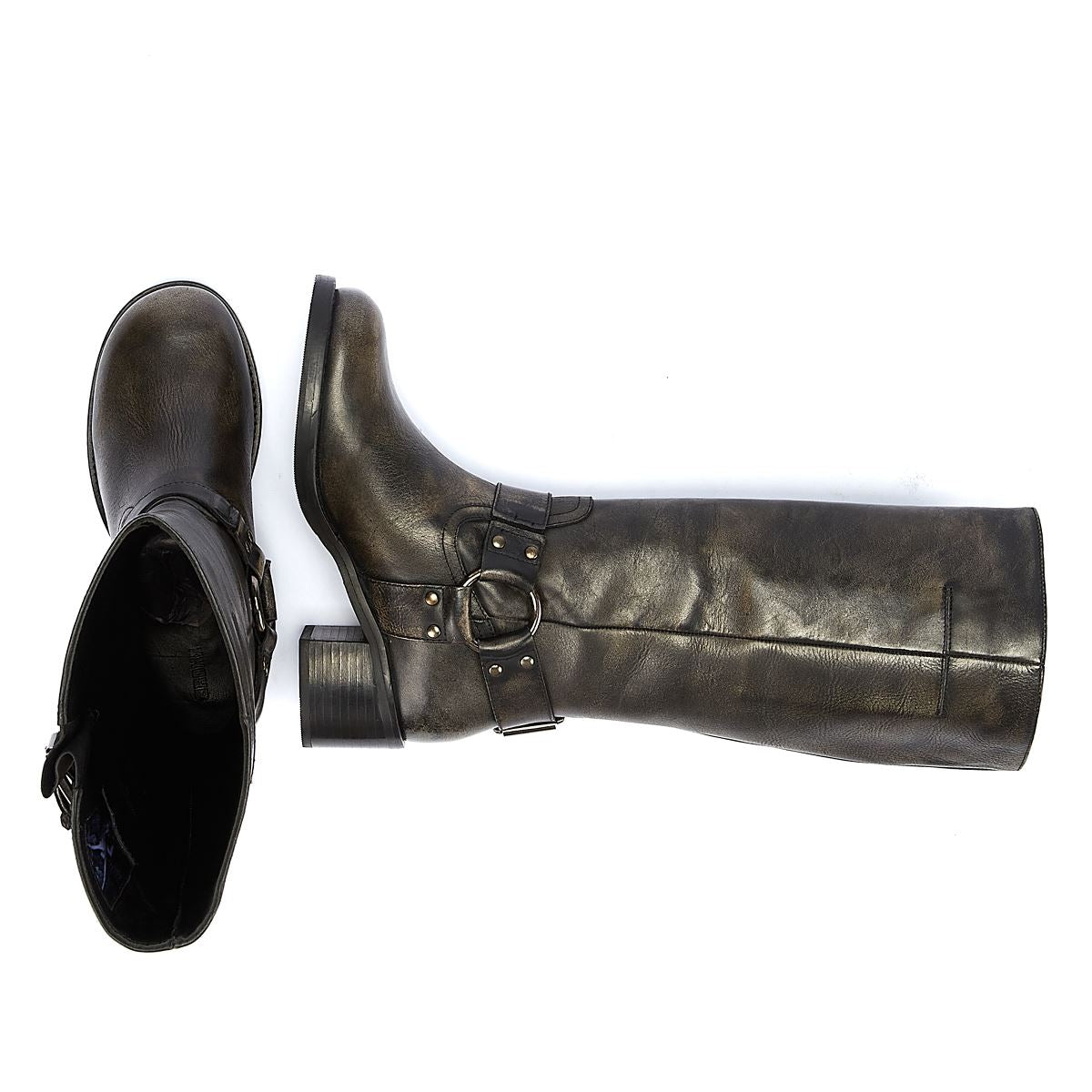Bronx Bottes Noires Pour Femmes New-Camperos