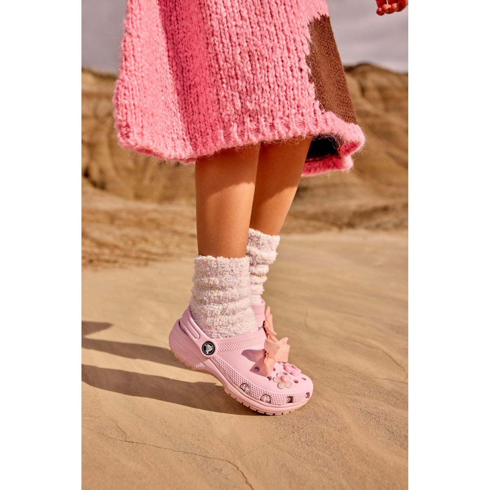 Crocs Kids' Classic Clog Mocassins En Plastique Thermoplastique Rose