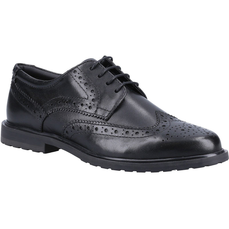 Hush Puppies Verity Chaussures Richelieu Noires En Cuir Pour Femmes