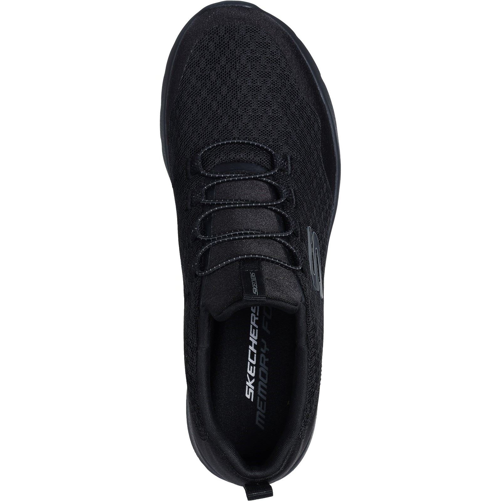 Skechers Dynamight 2.0 Real Smooth Baskets Noires Pour Femmes En Synthétique