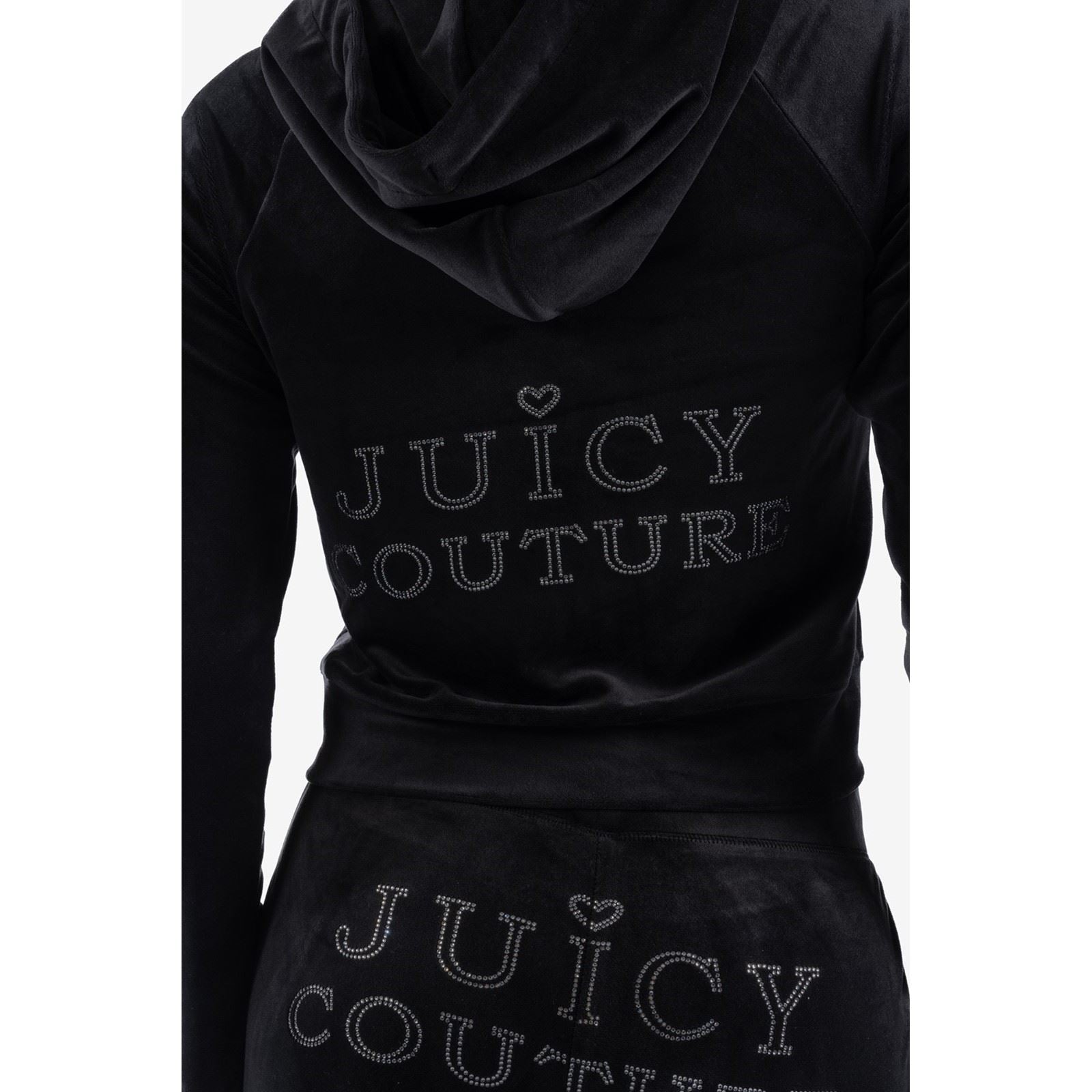 Juicy Couture Regal Madison Sweat À Capuche Noir En Polyester Pour Femme