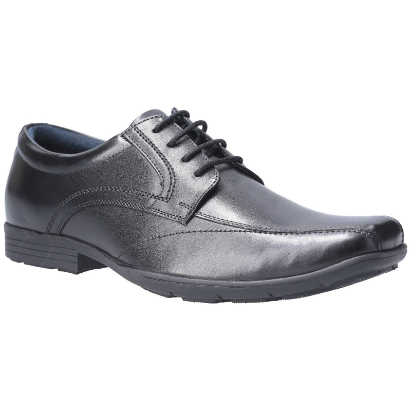 Pod Angus Chaussures Noires Pour Garçons En Cuir