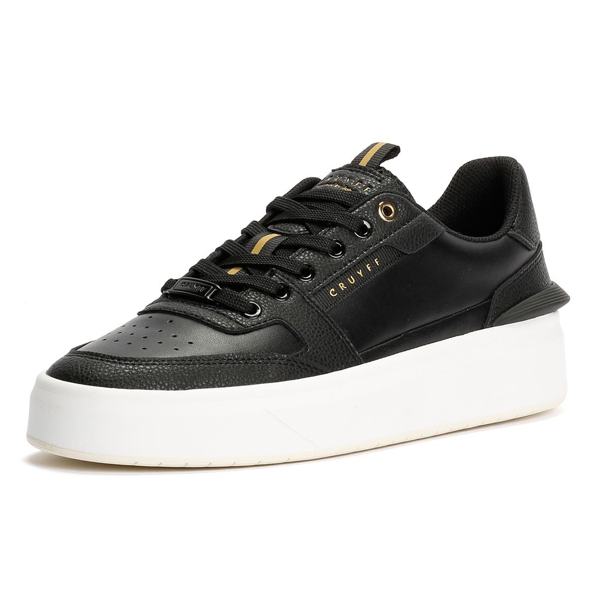 Cruyff Endorsed Tennis Baskets En Cuir Noir Pour Hommes
