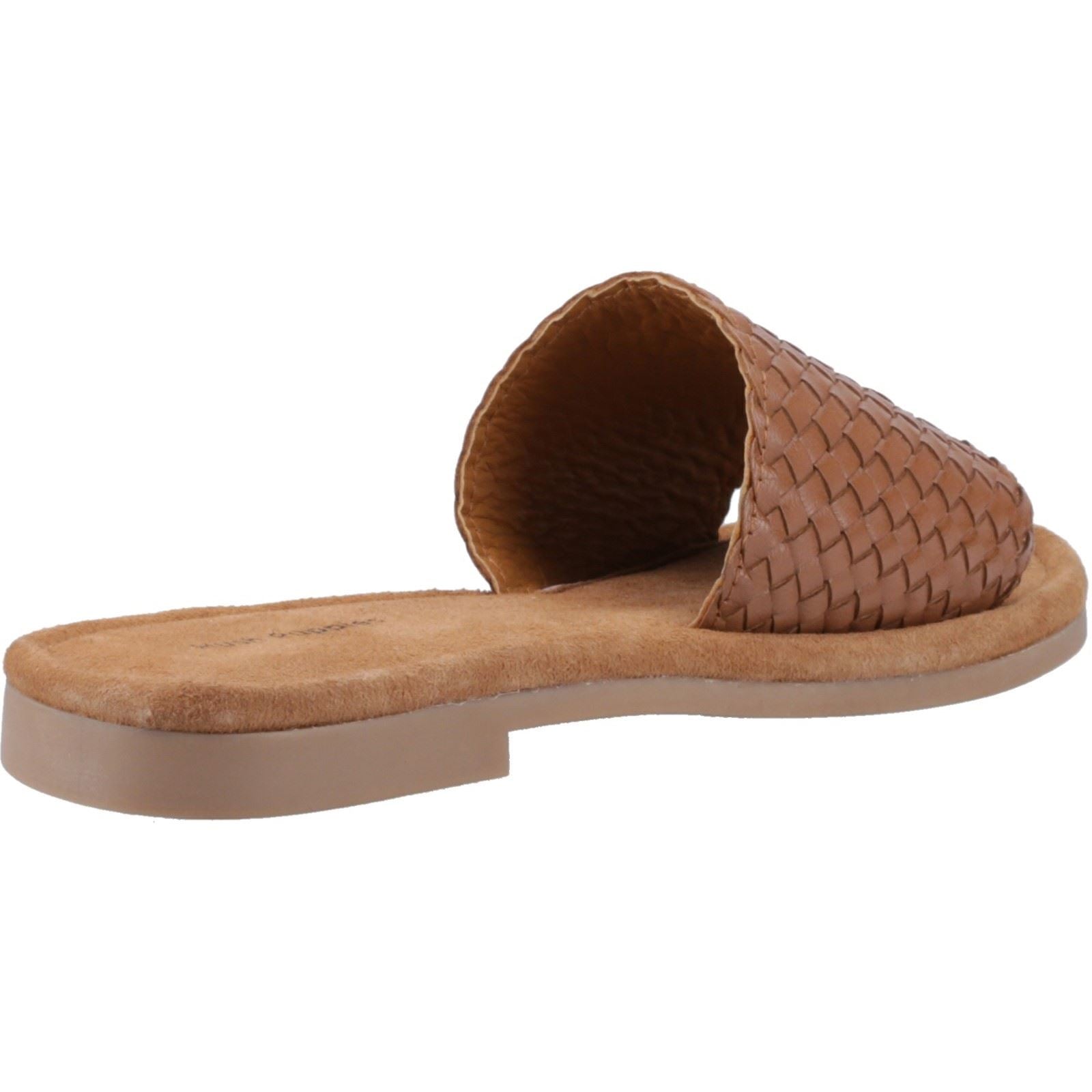 Hush Puppies Hetty Slide Sandales En Cuir Pour Femmes Couleur Tan
